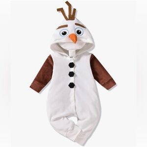 Infant Olaf Snowman Costume Onesie (12-18 months) - NEW